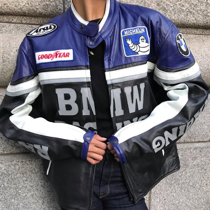 Giacca in Pelle Racing BMW – Vintage Edition