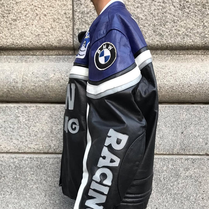 Giacca in Pelle Racing BMW – Vintage Edition