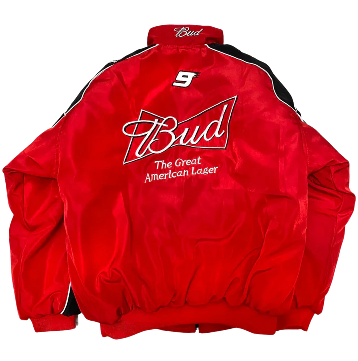 Giacca Racing Budweiser Rossa – Vintage Edition