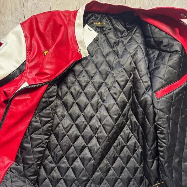 Giacca in Pelle Racing Marlboro